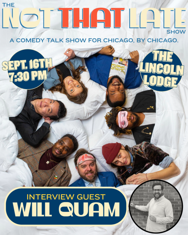 Chicago’s Favorite Brick Nerd, Will Quam, joins Chicago’s Late Night Talk Show