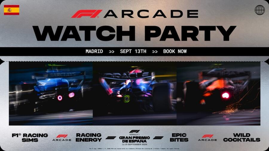 FORMULA 1® TAG HEUER GRAN PREMIO DE ESPAÑA 2026 Watch Party at F1® Arcade Chicago