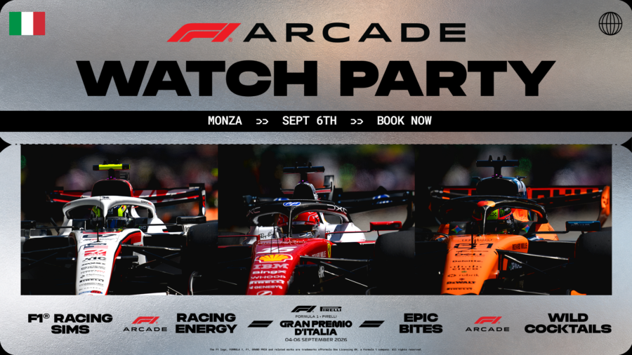 FORMULA 1® PIRELLI GRAN PREMIO D’ITALIA Watch Party at F1® Arcade Chicago