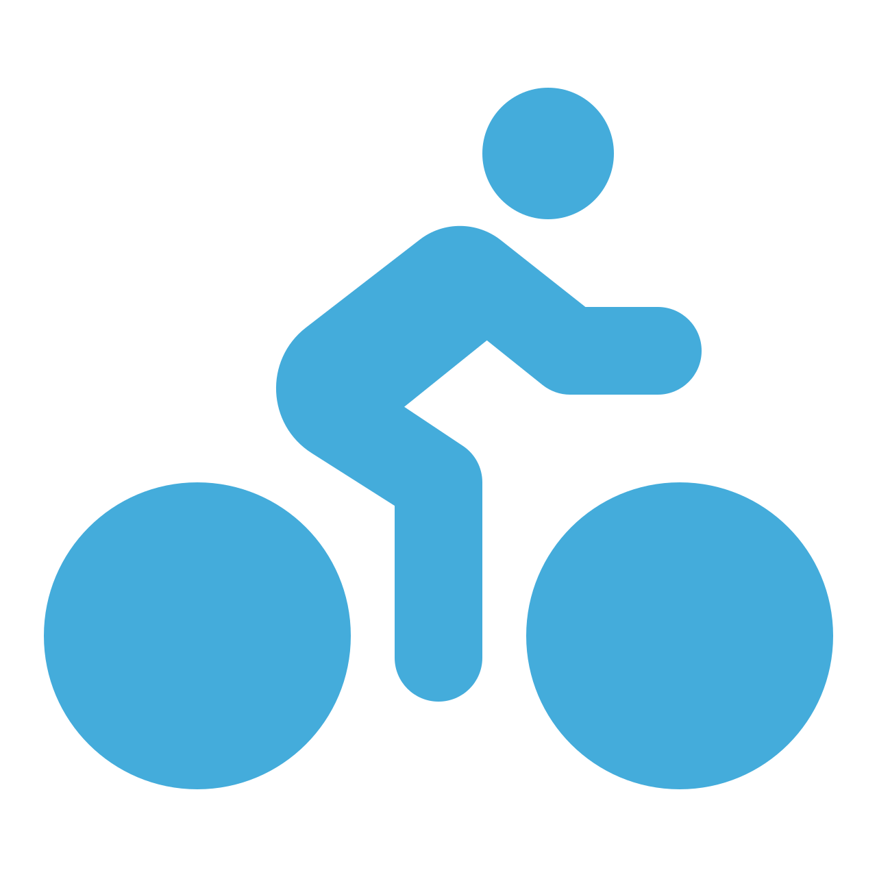 a biking person